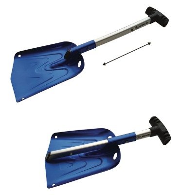 Алюминиевая складная лопата для снега Lexus Foldable Snow Shovel, Blue/Silver/Black