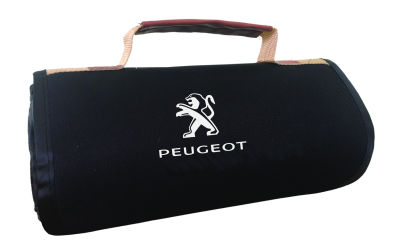 Плед для пикника Peugeot Travel Plaid, Black/Grey