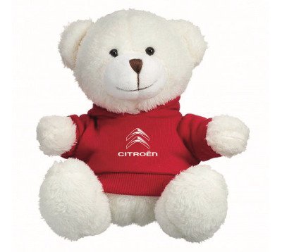Плюшевый мишка Citroen Plush Toy Teddy Bear, White/Red