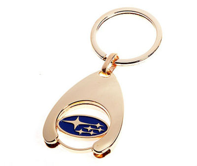 Позолоченный брелок Subaru Logo Keychain, Gold Plated, Metall
