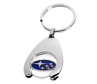 Брелок Subaru Pin Logo Keychain, Silver
