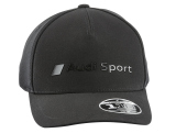 Премиальная бейсболка Audi Sport Flexfit Cap, black, артикул 3132002100