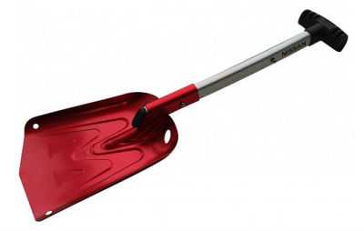 Алюминиевая складная лопата для снега Nissan Foldable Snow Shovel, Red/Silver/Black