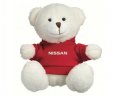 Плюшевый мишка Nissan Plush Toy Teddy Bear, White/Red