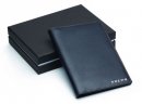 Кожаная обложка для документов Volvo Leather Document Wallet, Dark Blue/Grey