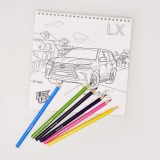 Книжка раскраска с карандашами Lexus Kids Drawing Set, артикул LMKC00037L