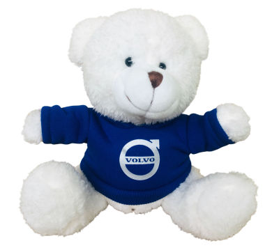 Плюшевый мишка Volvo Plush Toy Teddy Bear, White/Blue