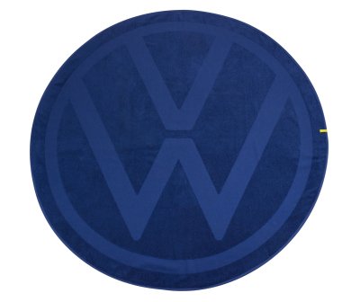Круглое пляжное полотенце Volkswagen Logo Round Bath Towel, Blue