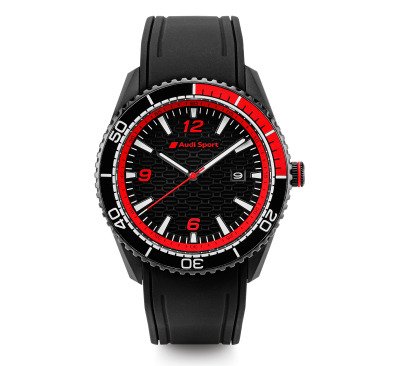 Мужские наручные часы Audi Sport Watch, Mens, black/red