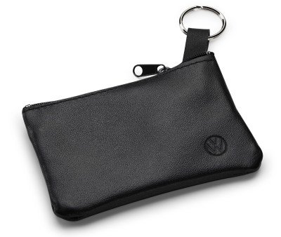 Кожаный чехол для ключей Volkswagen Leather Key Pouch, Black NM