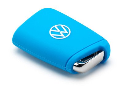 Силиконовый чехол для ключа Volkswagen Key Cover, Golf 7 (MQB), Light Blue