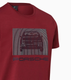 Мужская футболка Porsche 924 Collection Men’s T-shirt, Bordeaux Red, артикул WAP44000S0L924