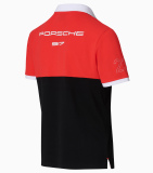 Мужская рубашка-поло Porsche Polo-Shirt, Men, 917 Salzburg Collection, red/white/black, артикул WAP4620XS0MSZG