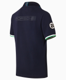 Мужское поло Porsche Polo-Shirt, Men, Martini Racing Collection, dark blue, артикул WAP92200S0LMRH