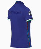 Женское поло Porsche Polo-Shirt, Women, Martini Racing Collection, Blue, артикул WAP9210XS0LMRH
