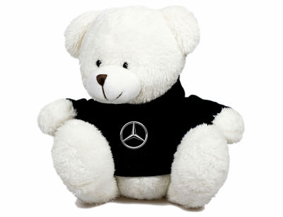 Плюшевый мишка Mercedes-Benz Plush Toy Teddy Bear, White/Black