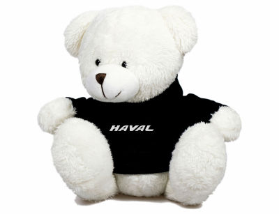 Мягкая игрушка медвежонок Haval Plush Toy Teddy Bear, White/Black