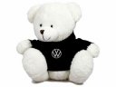 Плюшевый мишка Volkswagen Plush Toy Teddy Bear, White/Black