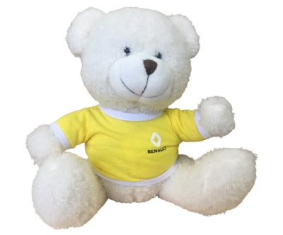 Плюшевый медведь Renault Plush Toy Bear, White/Yellow