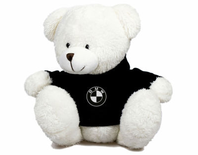 Мягкая игрушка медвежонок BMW Plush Toy Teddy Bear, White/Black