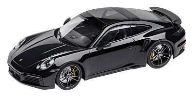 Модель автомобиля Porsche 911 Turbo S Coupé (992), 1:18, Jet Black Metallic
