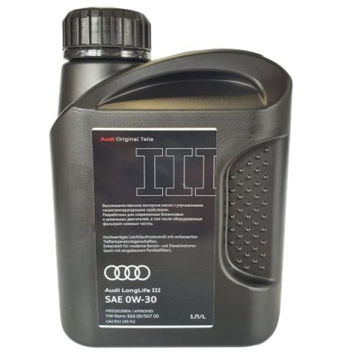 Моторное масло Audi LongLife III Motor Oli, SAE 0W30, 1L, NM