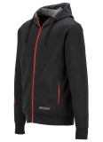 Мужская толстовка с капюшоном Audi Sport Sweatjacket, Mens, black/red, артикул 3132001802