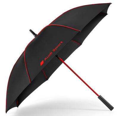 Большой зонт-трость Audi Sport Stick Umbrella, black/red, NM