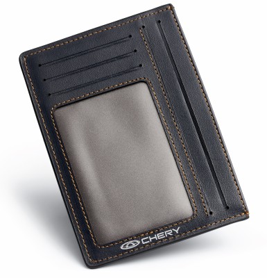 Кожаная обложка для документов Chery Leather Document Wallet, SM, Dark Blue/Grey