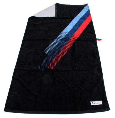 Банное полотенце BMW M Motorsport Towel, Black/M-Colours