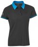 Женская рубашка-поло Mercedes Women's Polo Shirt, EQ Collection, Black/Blue