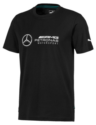 Мужская футболка Mercedes Men's T-shirt, F1 Collection, Black