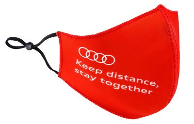Набор из двух масок Audi mouth-nose-mask, red/ grey