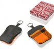 Кожаный чехол для ключа Porsche Classic Key Case, Plaid Orange Black
