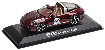 Модель автомобиля Porsche 911 Targa 4S Heritage Design Edition, 1:43, Cherry Metallic