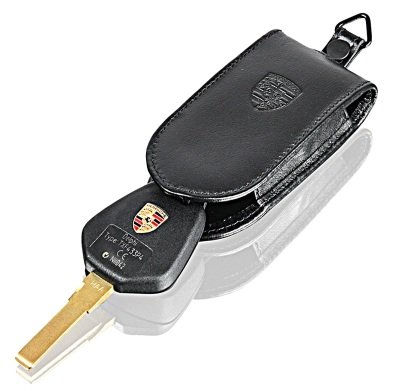 Кожаный чехол для ключа Porsche Boxster Key Case, Black