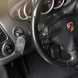 Кожаный чехол для ключа Porsche Boxster Key Case, Black, артикул PCG99604400A11