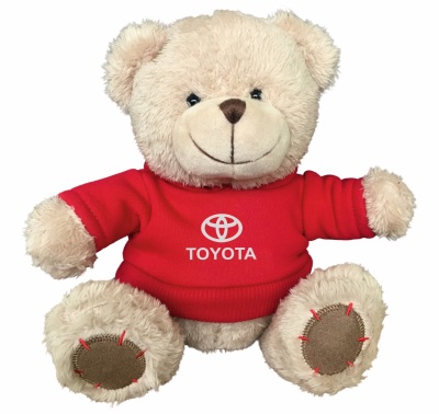 Мягкая игрушка медвежонок Toyota Plush Toy Teddy Bear, Beige/Red