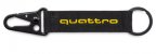 Брелок-карабин Audi quattro Key Ring Carabiner, black/yellow