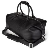 Кожаная дорожная сумка Jaguar Leather Weekender Bag, Black, артикул JHLU364BKA