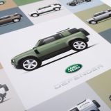 Постер Land Rover Limited Edition New Defender Artwork (700 x 500 mm)​, артикул LHAP995MXA