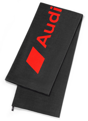 Банное полотенце Audi Sport Beach Towel, dark grey/red, 80x180cm