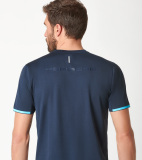 Мужская футболка Porsche T-Shirt, Men, Sports Collection, dark blue / light blue, артикул WAP5350XS0M0SP