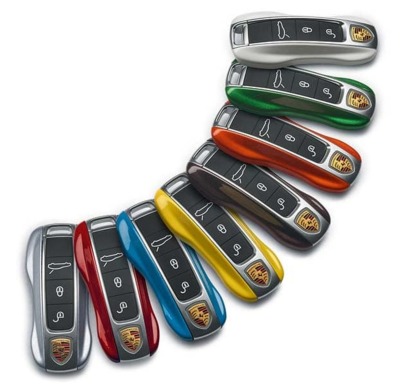 Цветной сменный пластиковый корпус ключа Porsche 718/911/Panamera/Macan/Cayenne