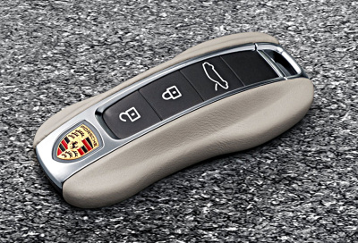 Цветной сменный кожаный корпус ключа Porsche 911/Taycan/Panamera/Cayenne