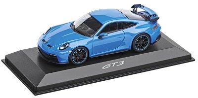 Модель автомобиля Porsche 911 GT3 (992), Shark Blue, Scale 1:43