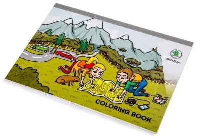 Детская книжка-раскраска Skoda Children's coloring book with Laura and Klement