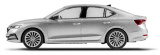 Модель автомобиля Skoda Octavia A8, Scale 1:43, Silver Brilliant, артикул 5E3099300A7W