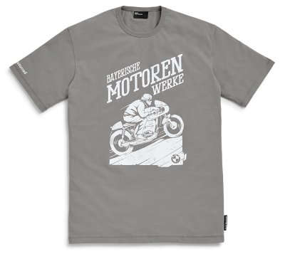 Мужская футболка BMW Motorrad T-shirt, Mountain King, Mens, Grey