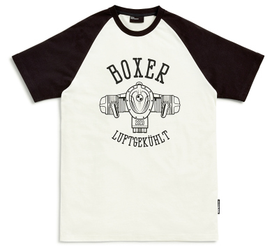 Мужская футболка BMW Motorrad T-Shirt Boxer, Men, White/Black